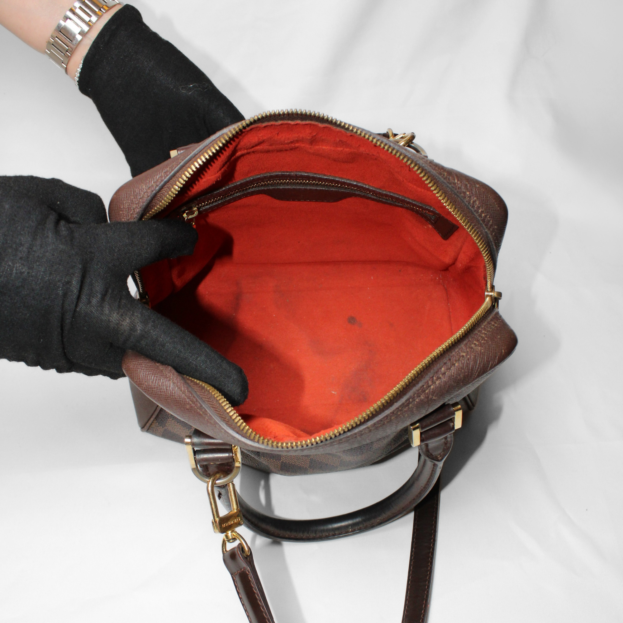 Vintage Louis Vuitton Damier Ebene Brera satchel