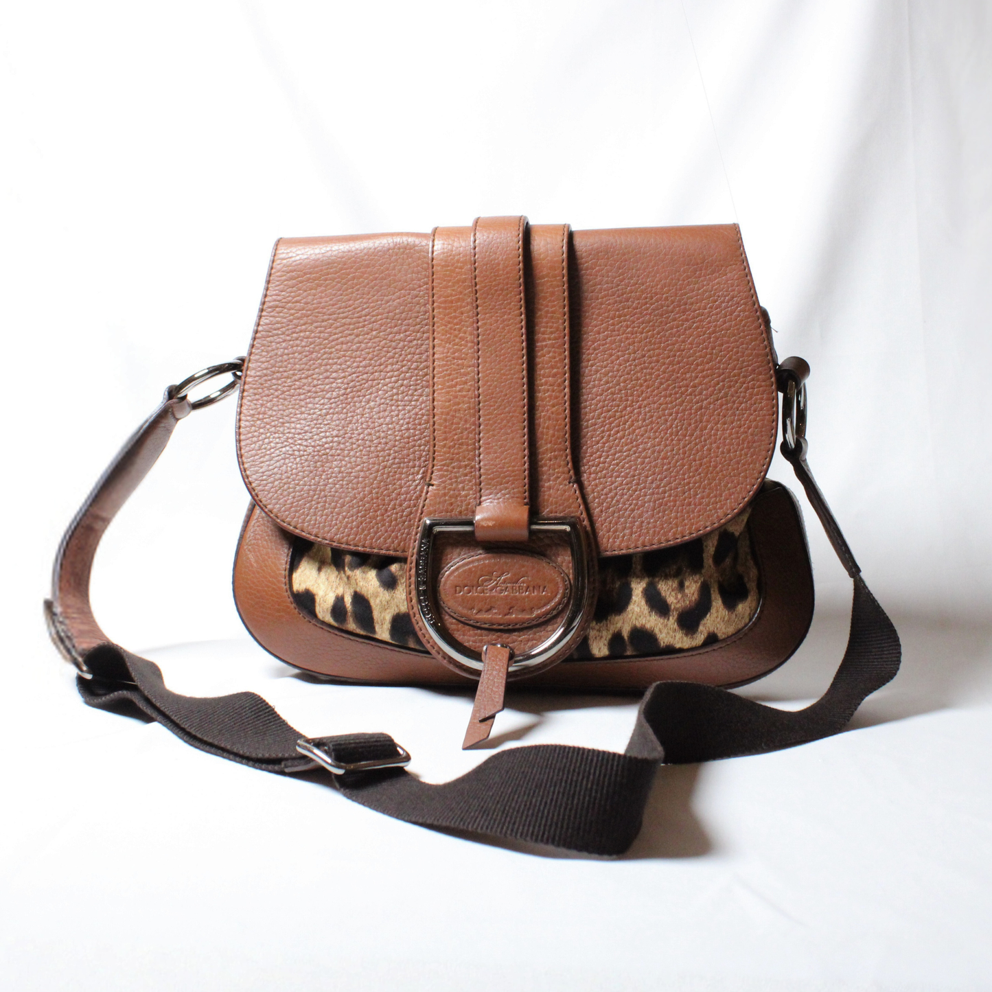 Dolce & Gabanna Leopard Print Satchel bag