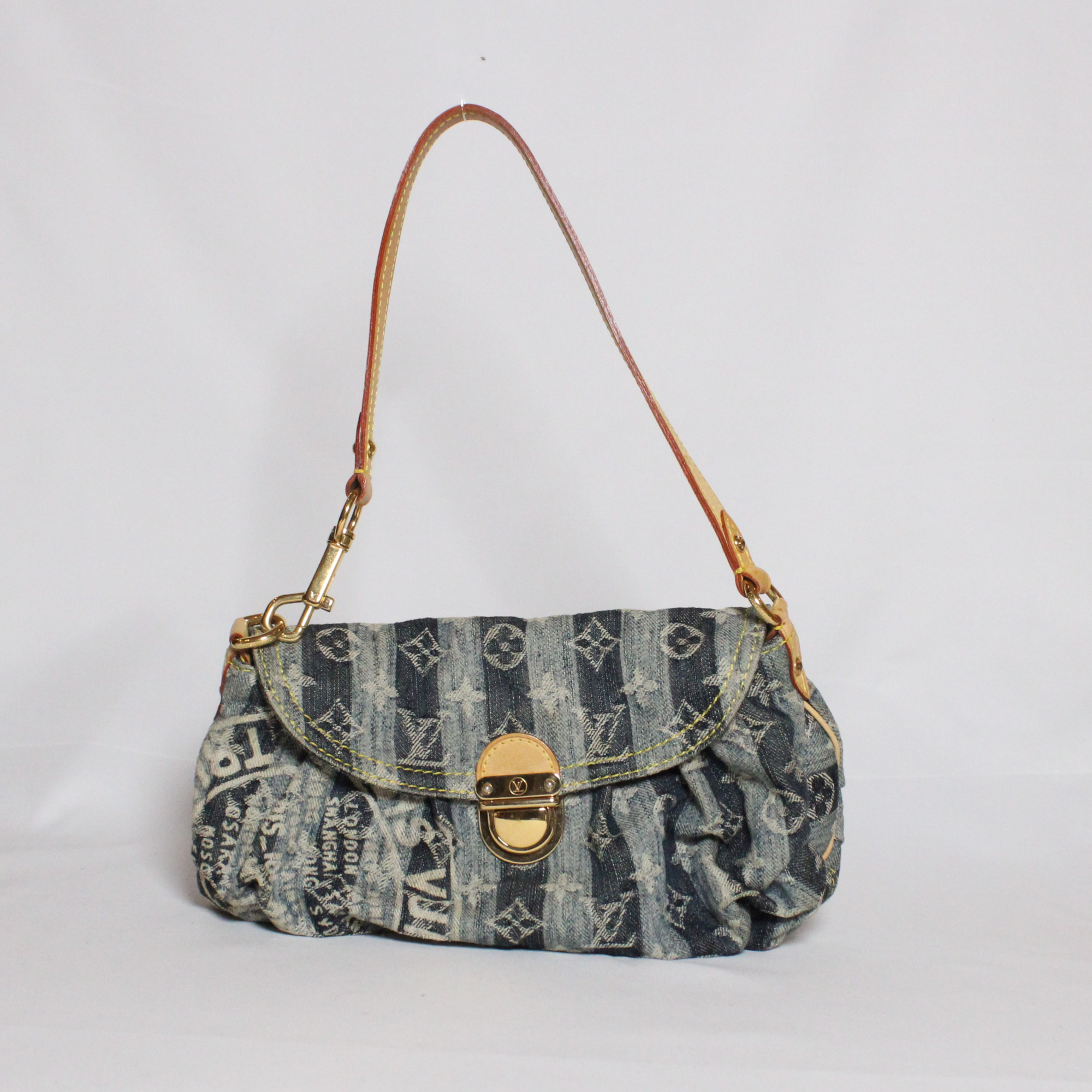 Louis Vuitton Denim Pleaty Raye