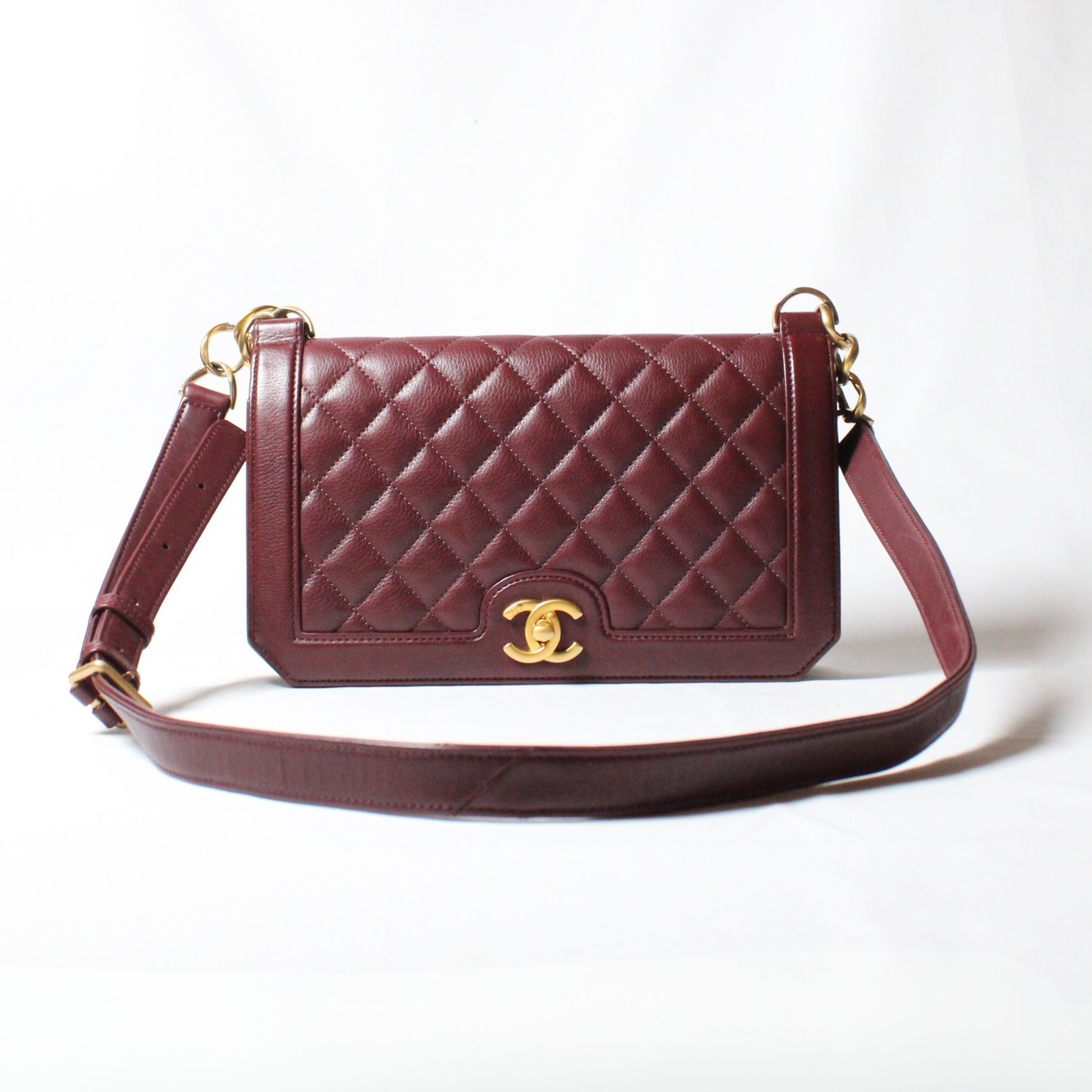 Chanel Burgundy Single Flap