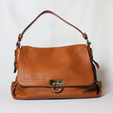 Salvatore Ferragamo Brown Gancini