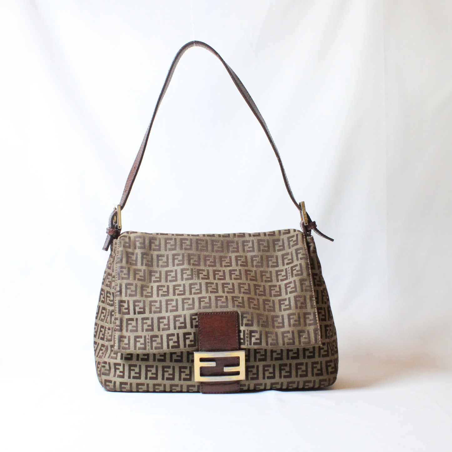 Fendi Zucchino Baguette shoulder bag