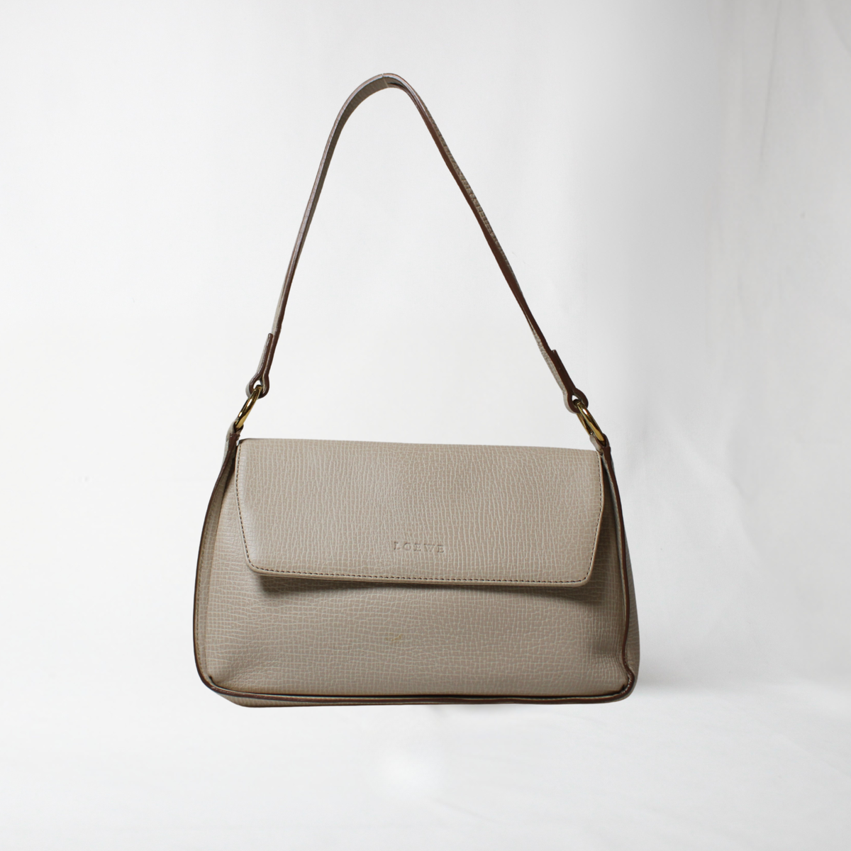Vintage Loewe Leather Shoulder Bag