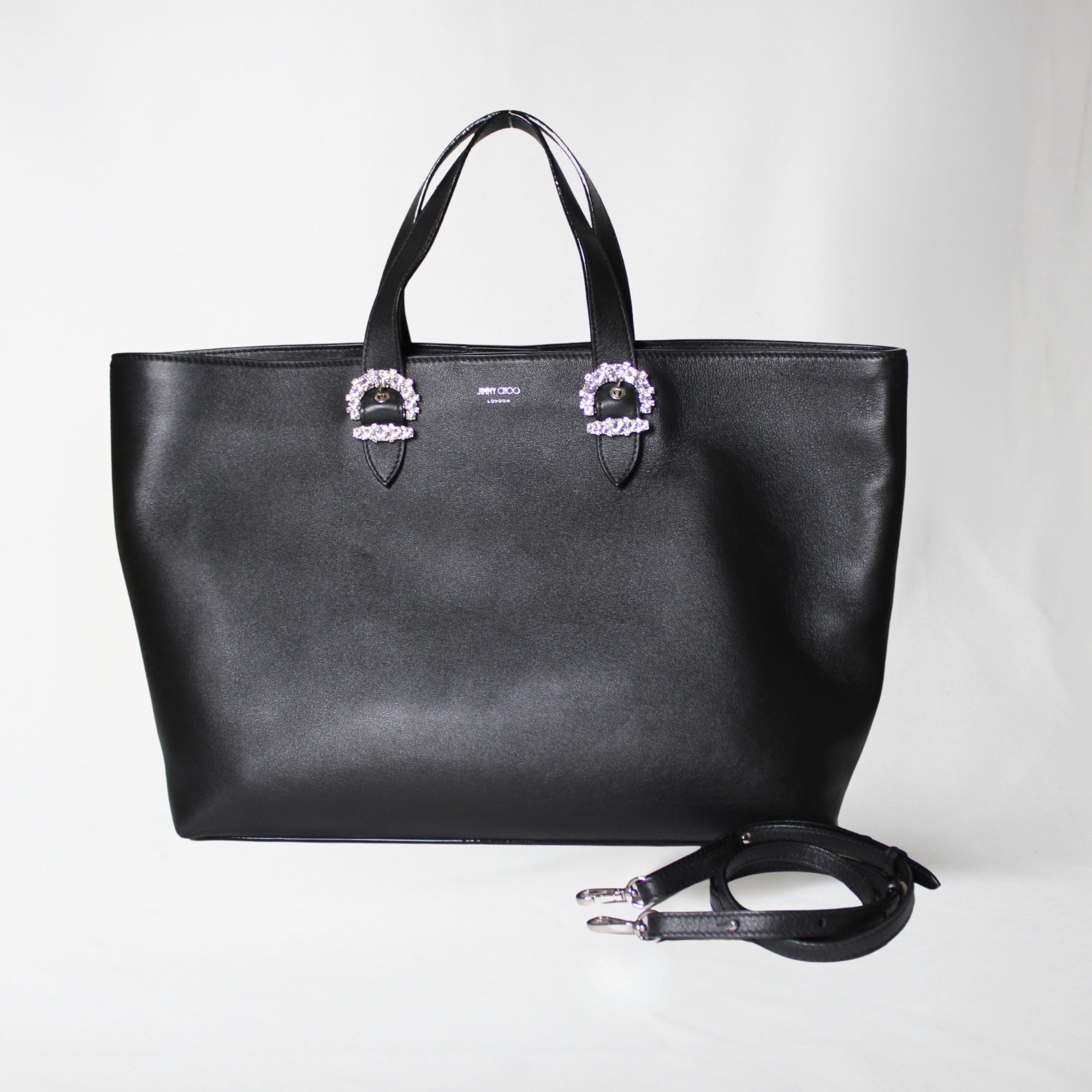 Jimmy Choo Black Cheri Tote Bag