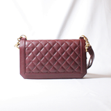 Chanel Burgundy Single Flap