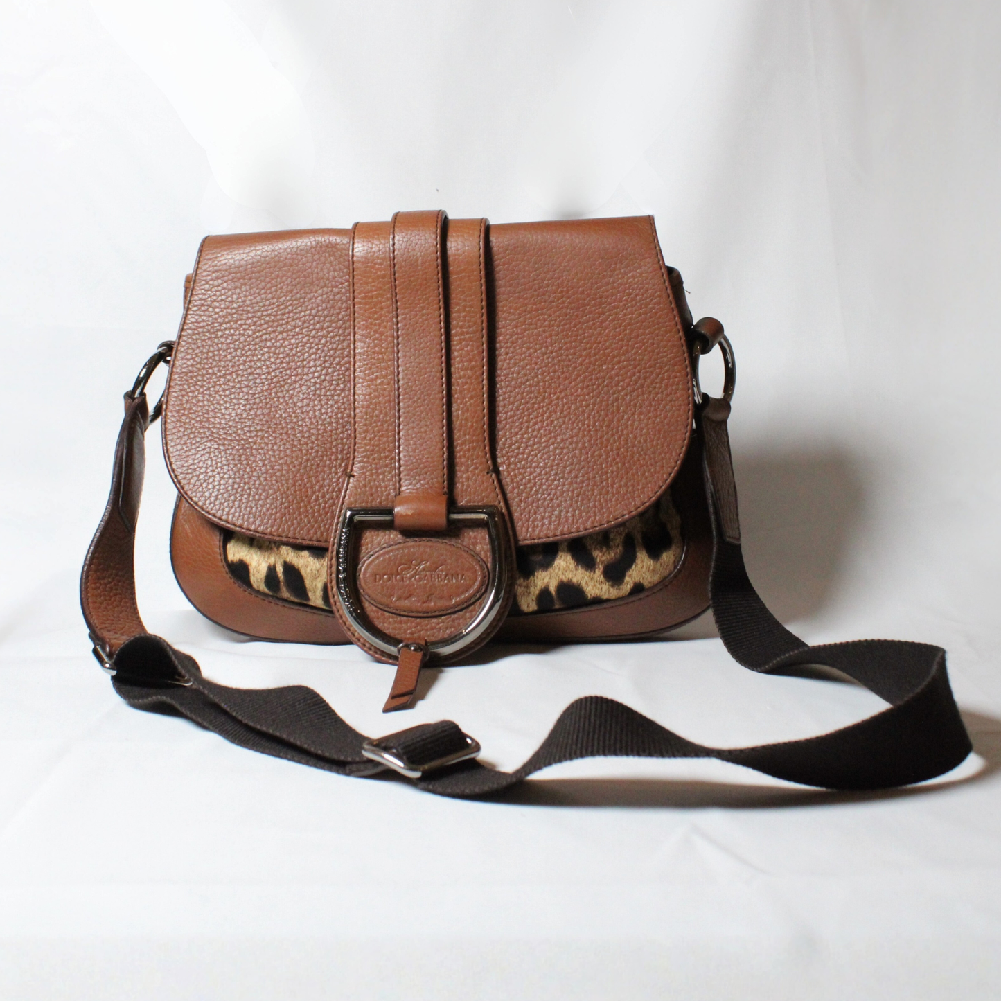 Dolce & Gabanna Leopard Print Satchel bag