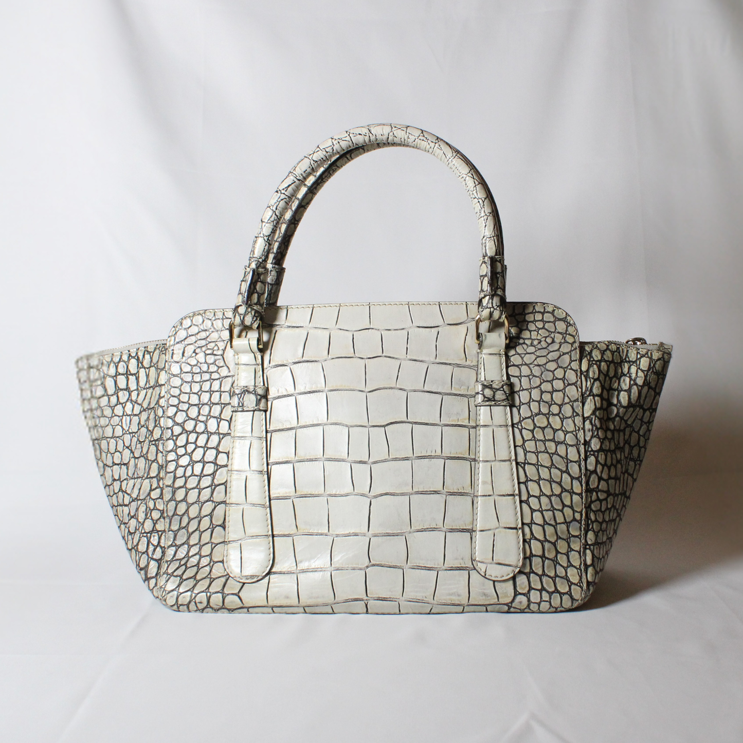 Escada Croc Embossed Leather bag