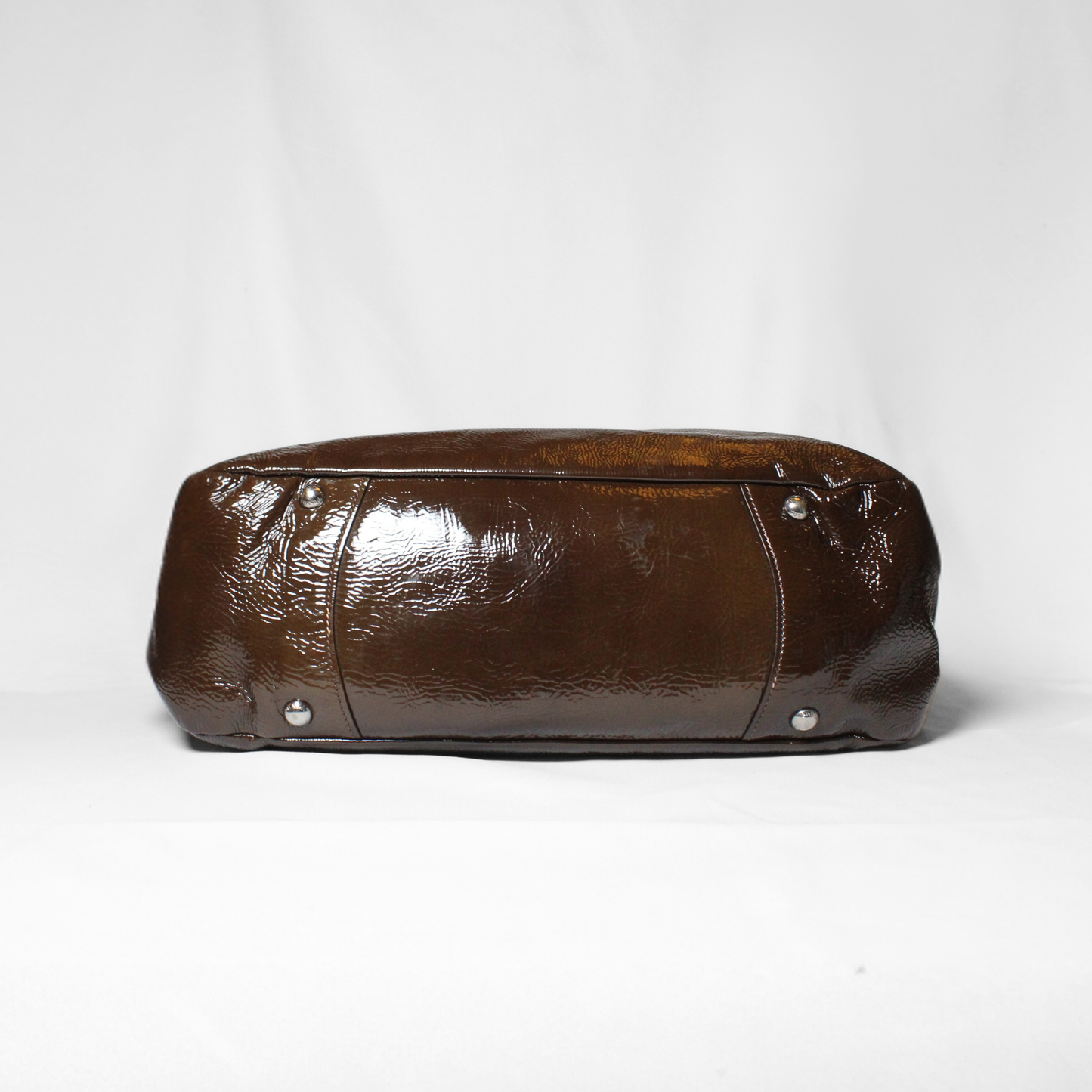 Prada Brown Vernice Sfumata Leather Tote Bag