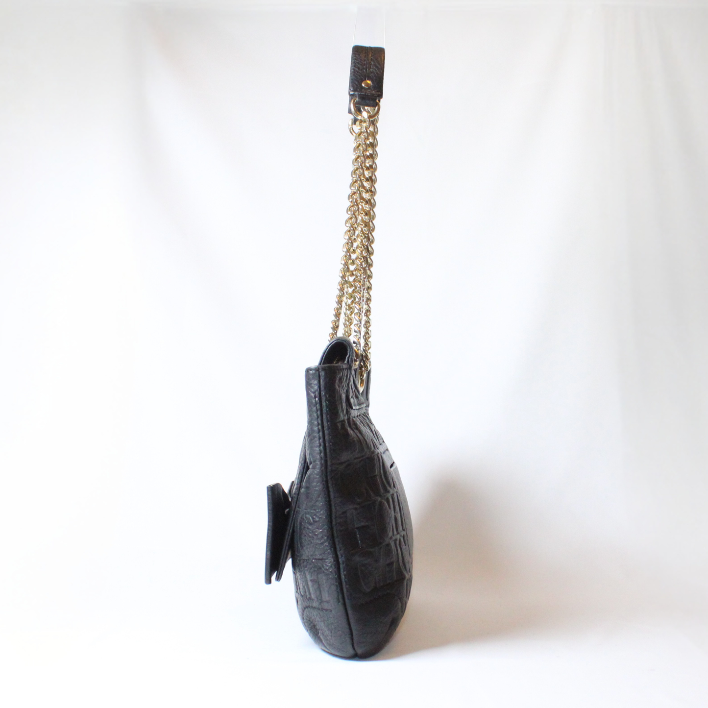 Carolina Herrera black Audrey monogram bag