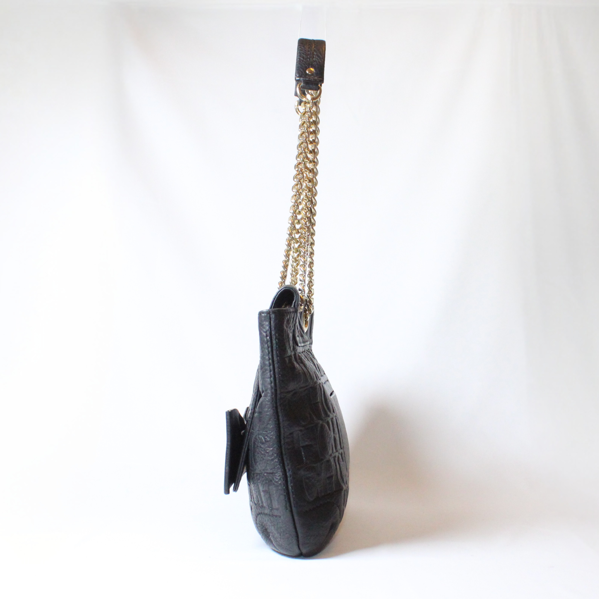 Carolina Herrera black Audrey monogram bag