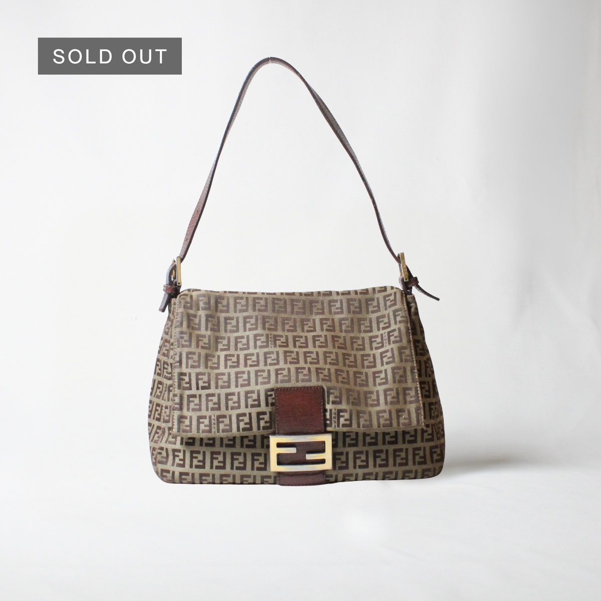 Fendi Zucchino Baguette shoulder bag