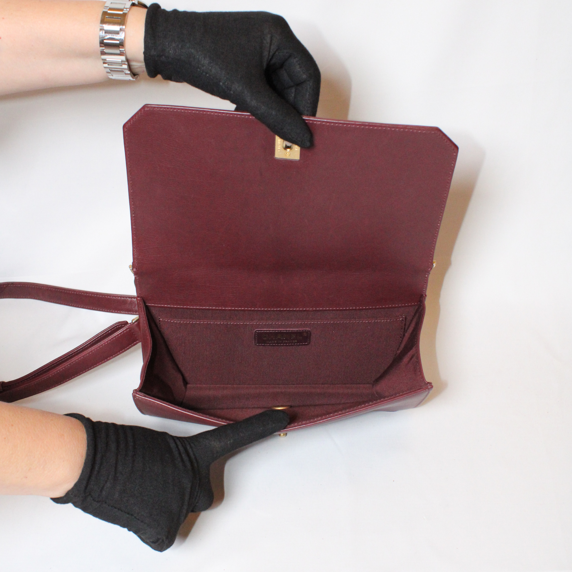 Chanel Burgundy Single Flap