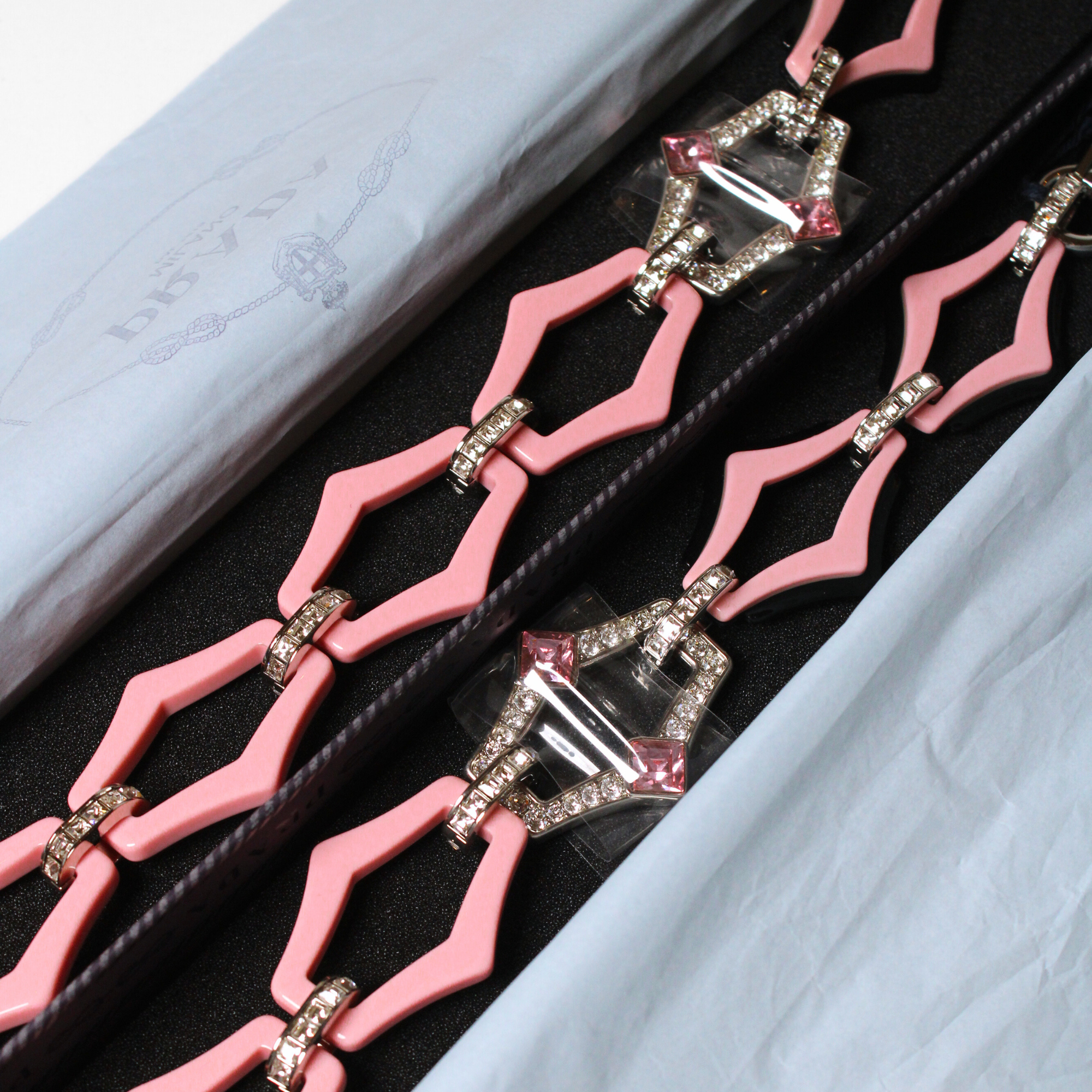 Prada Hexagonal Crystal Strap