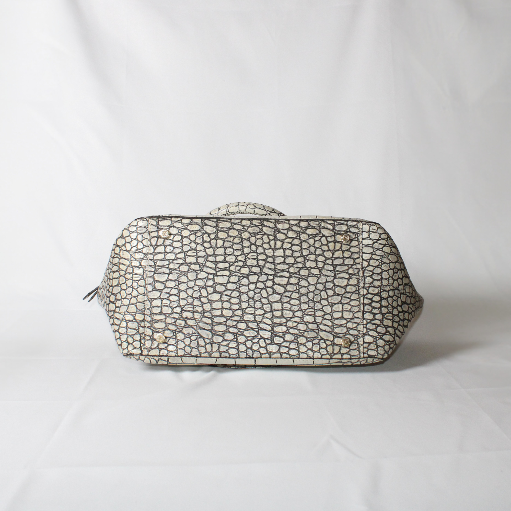 Escada Croc Embossed Leather bag