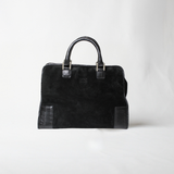 Vintage Loewe Amazona Suede Handbag