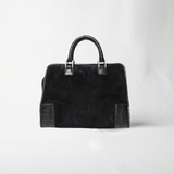 Vintage Loewe Amazona Suede Handbag