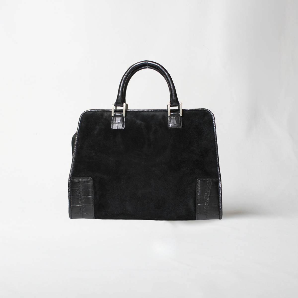 Vintage Loewe Amazona Suede Handbag