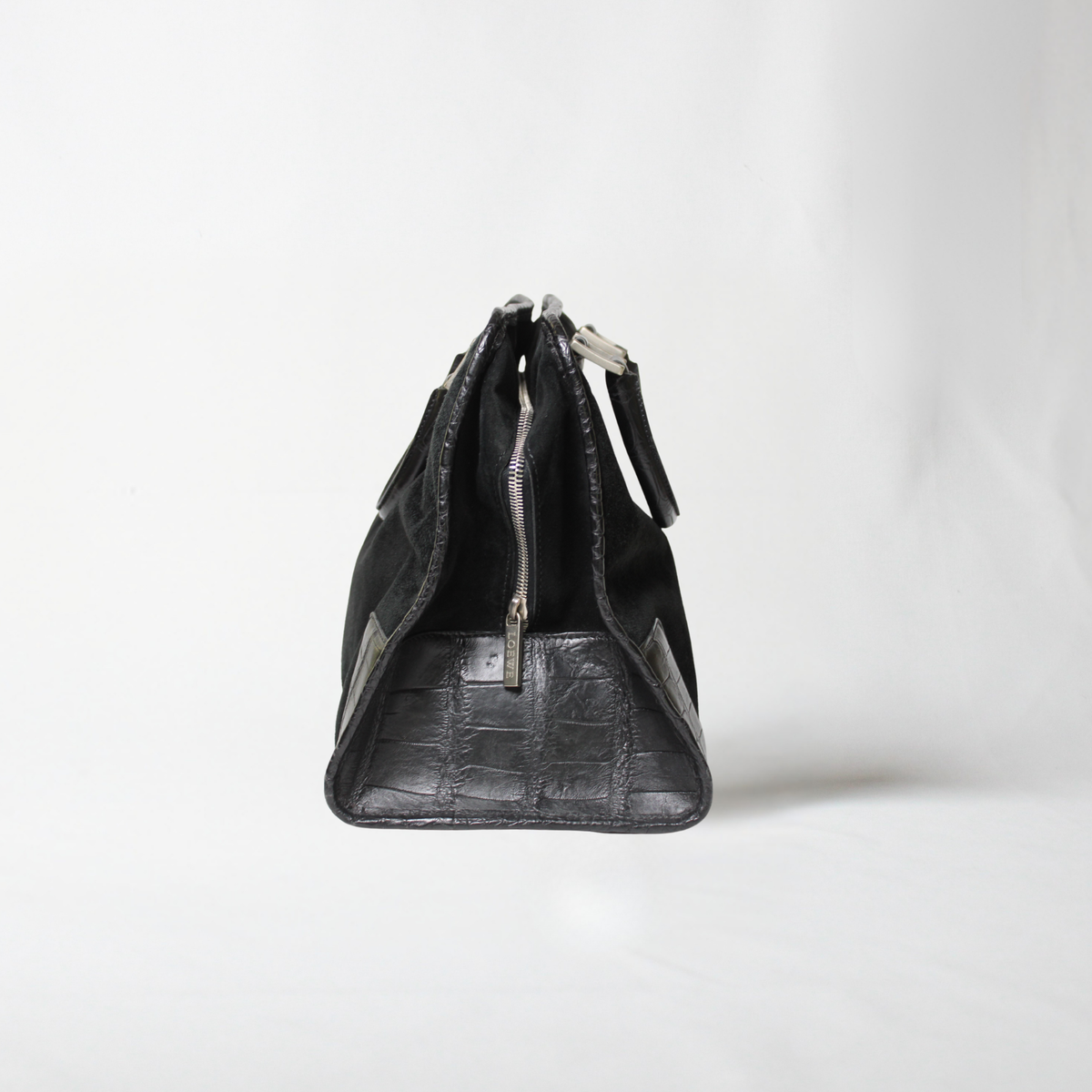 Vintage Loewe Amazona Suede Handbag