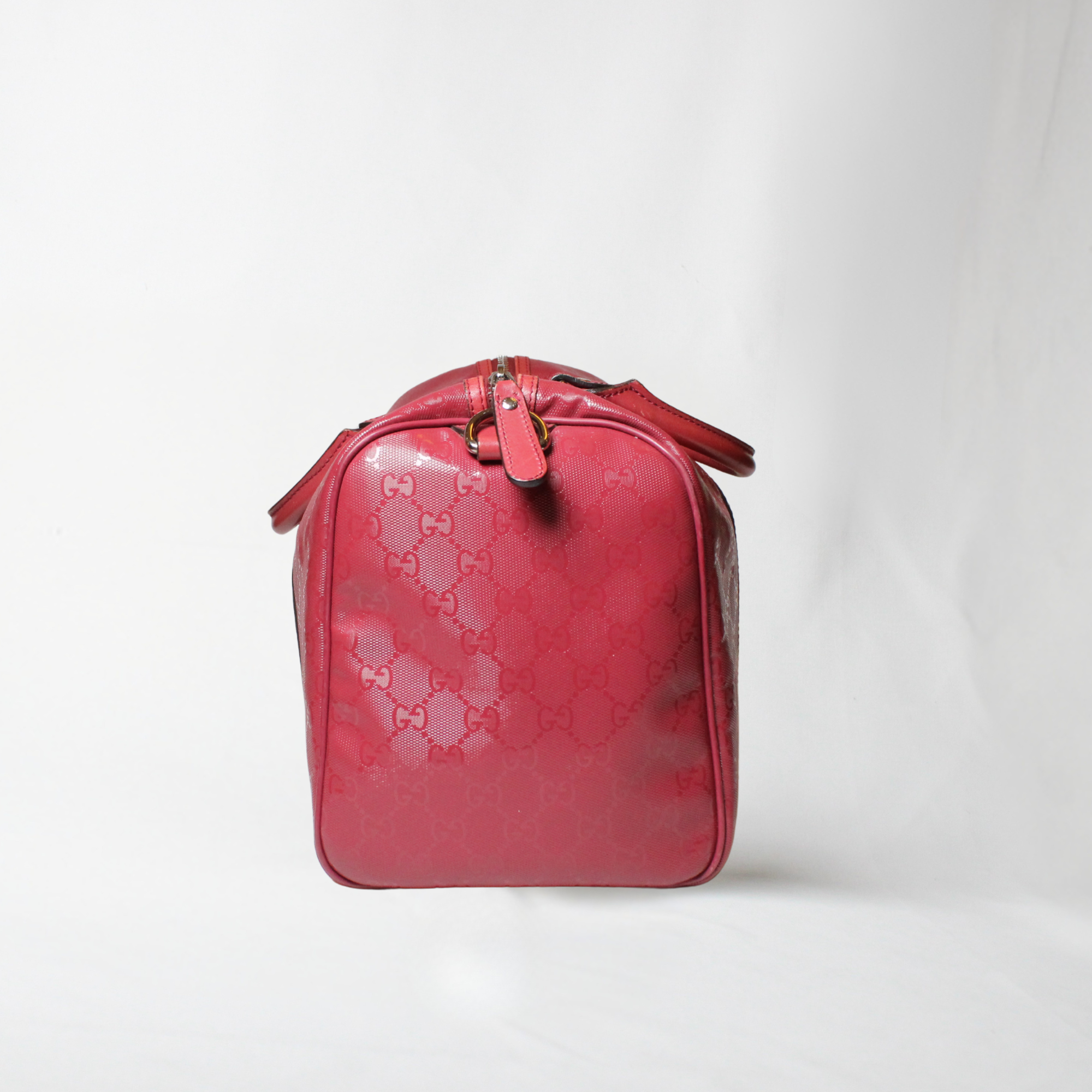 Gucci Red GG Medium Joy Boston Bag.
