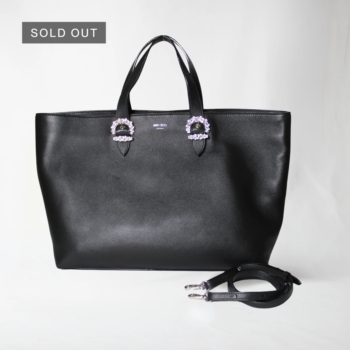 Jimmy Choo Black Cheri Tote Bag
