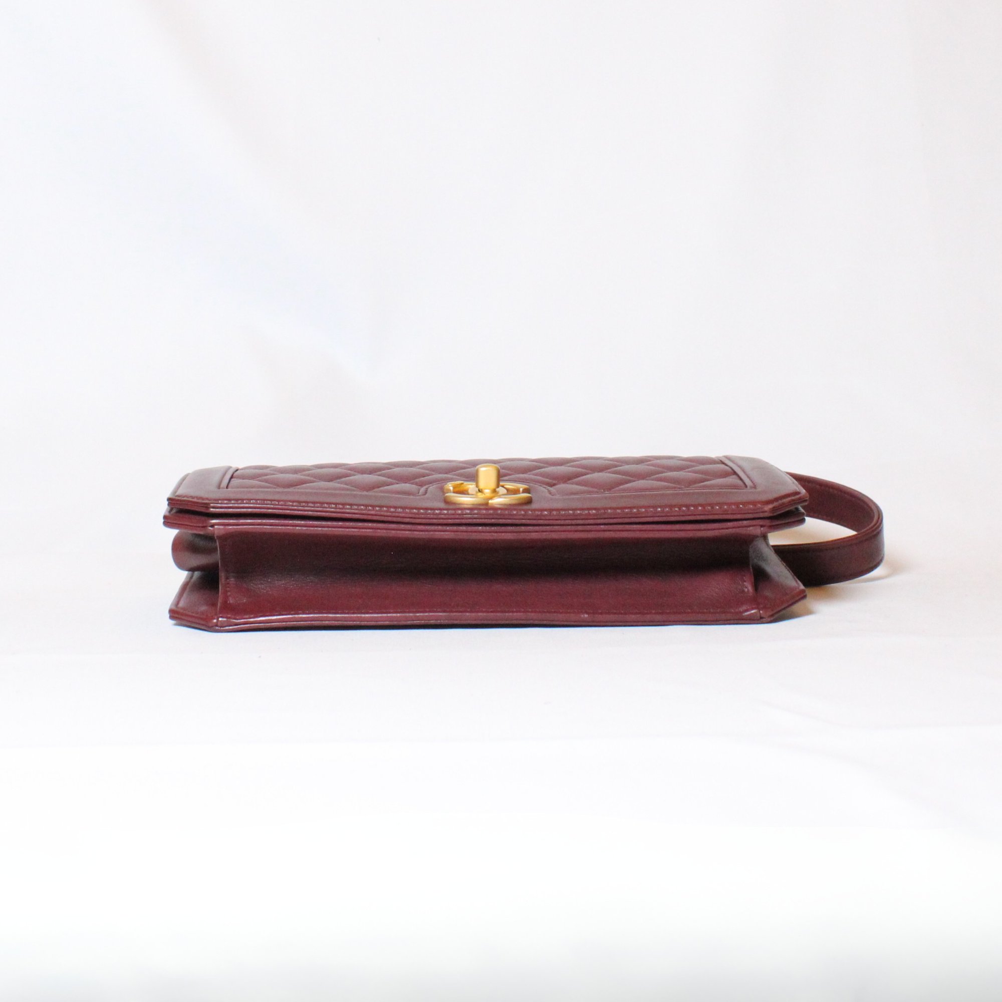 Chanel Burgundy Single Flap