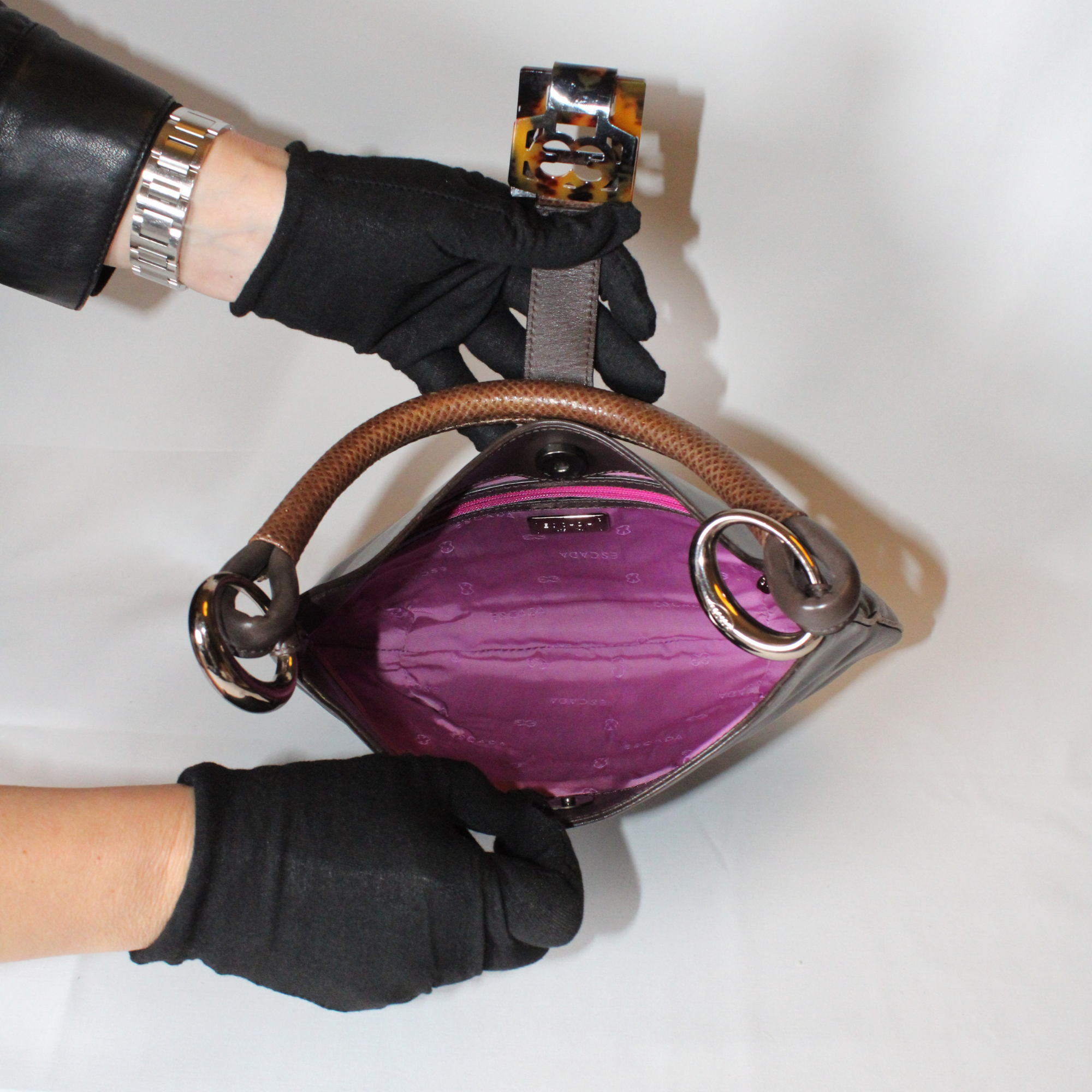 Escada Vintage Brown Leather bag