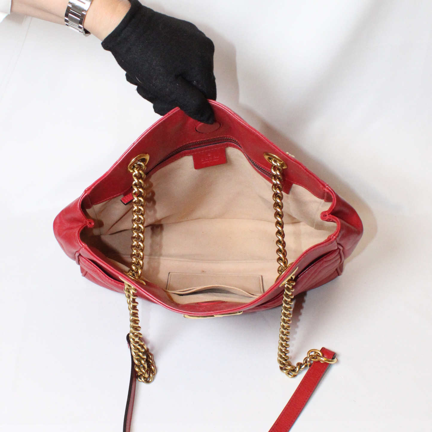 Gucci GG Marmont in red