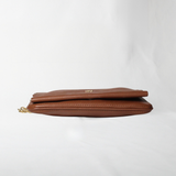 Carolina Herrera Tan Leather Chain Flap