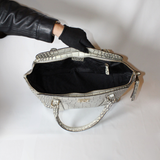 Escada Croc Embossed Leather bag