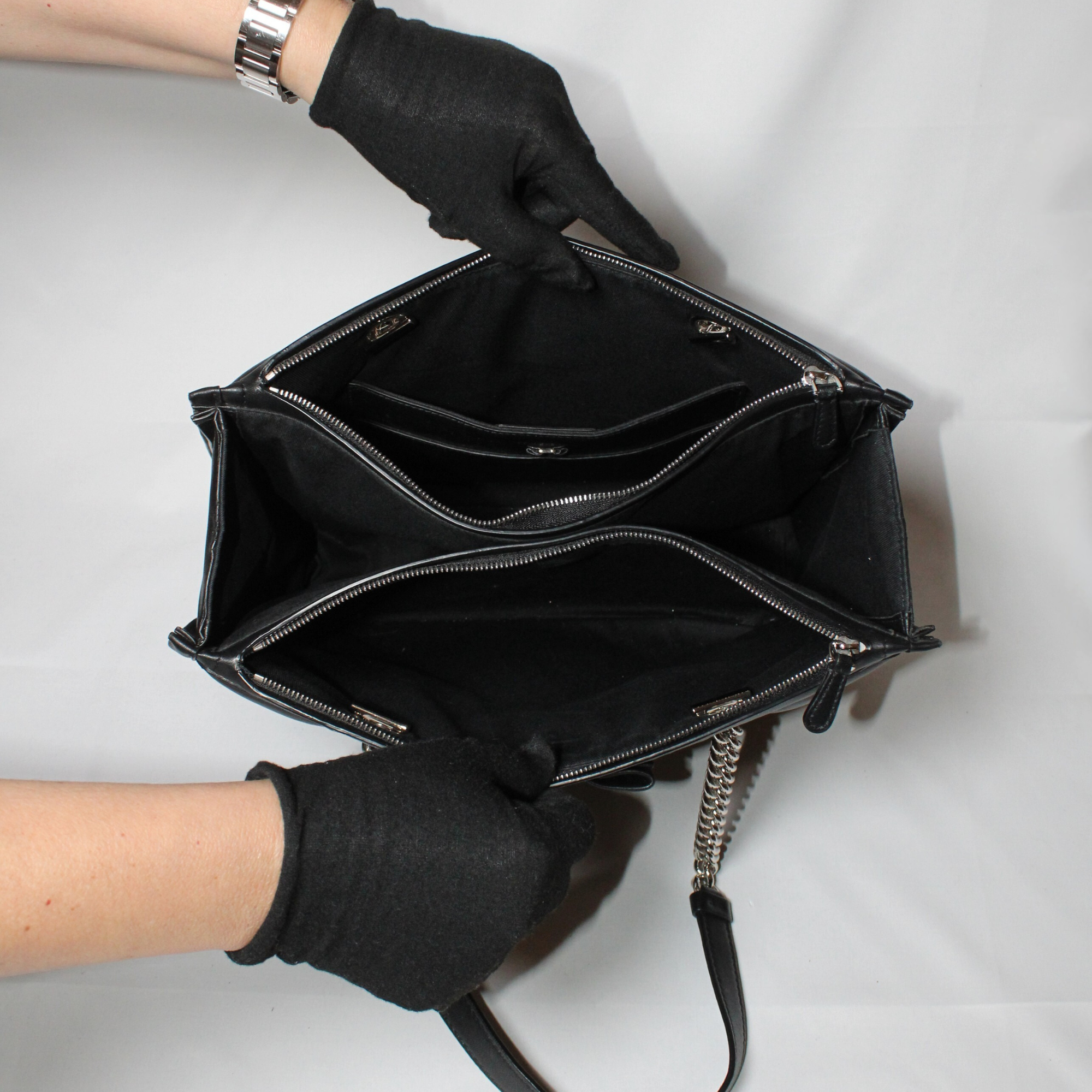 Salvatore Ferragamo Studded Viva Bow bag