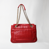 Carolina Herrera Red Audrey monogram bag