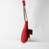 Carolina Herrera Red Audrey monogram bag