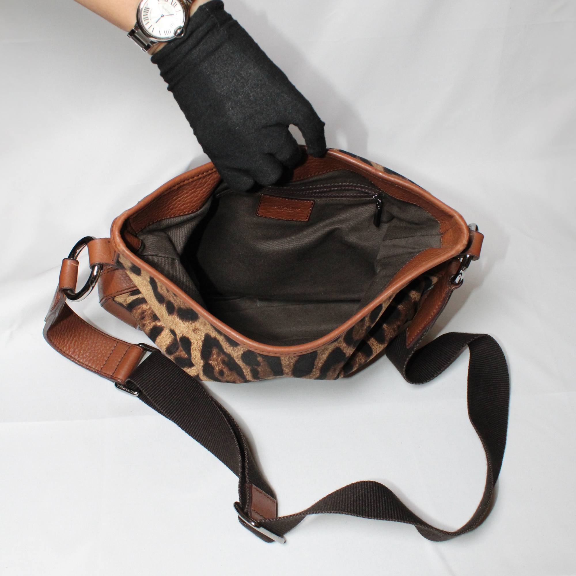 Dolce & Gabanna Leopard Print Satchel bag