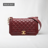 Chanel Burgundy Single Flap