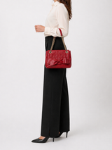 Carolina Herrera Red Audrey monogram bag